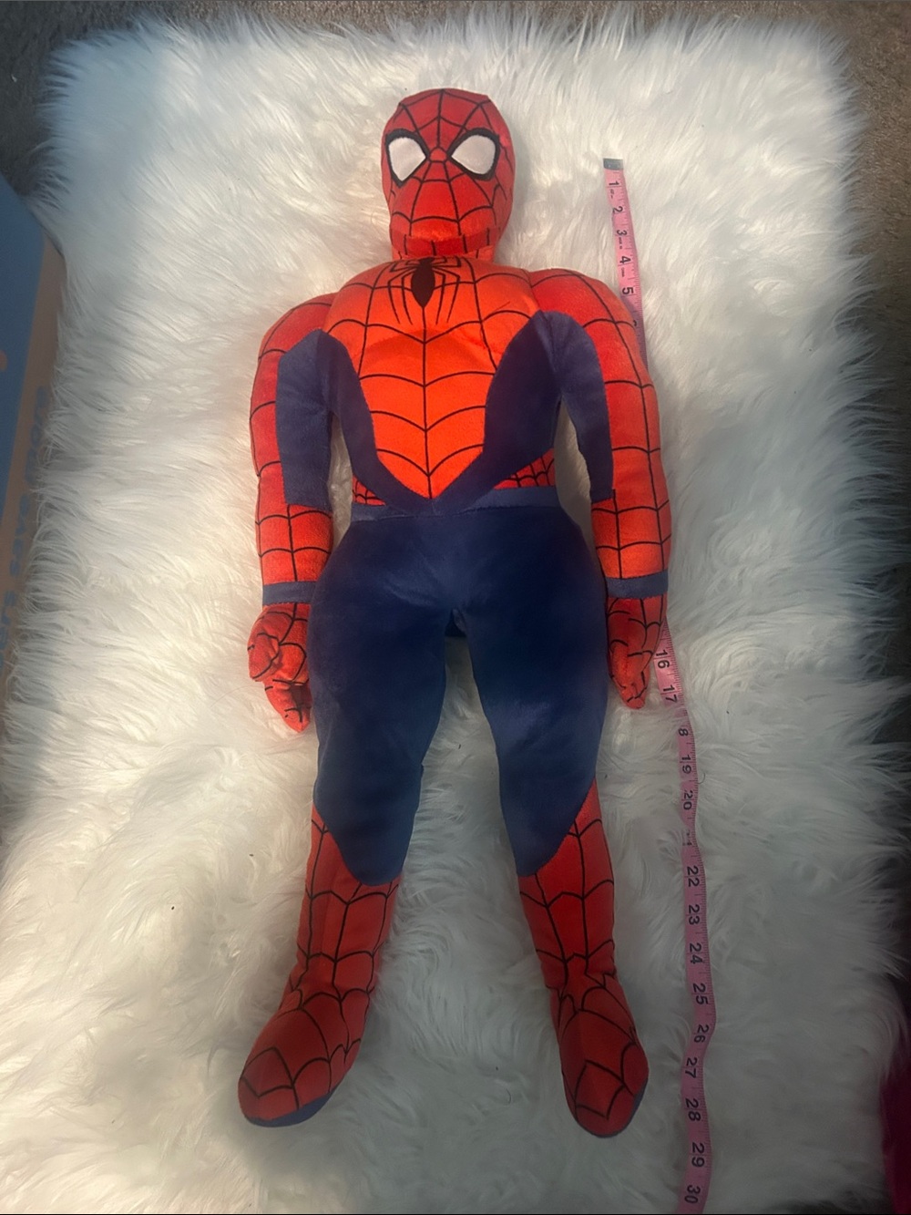 Kids Red and Blue Spiderman Plush Toy approximately 27in